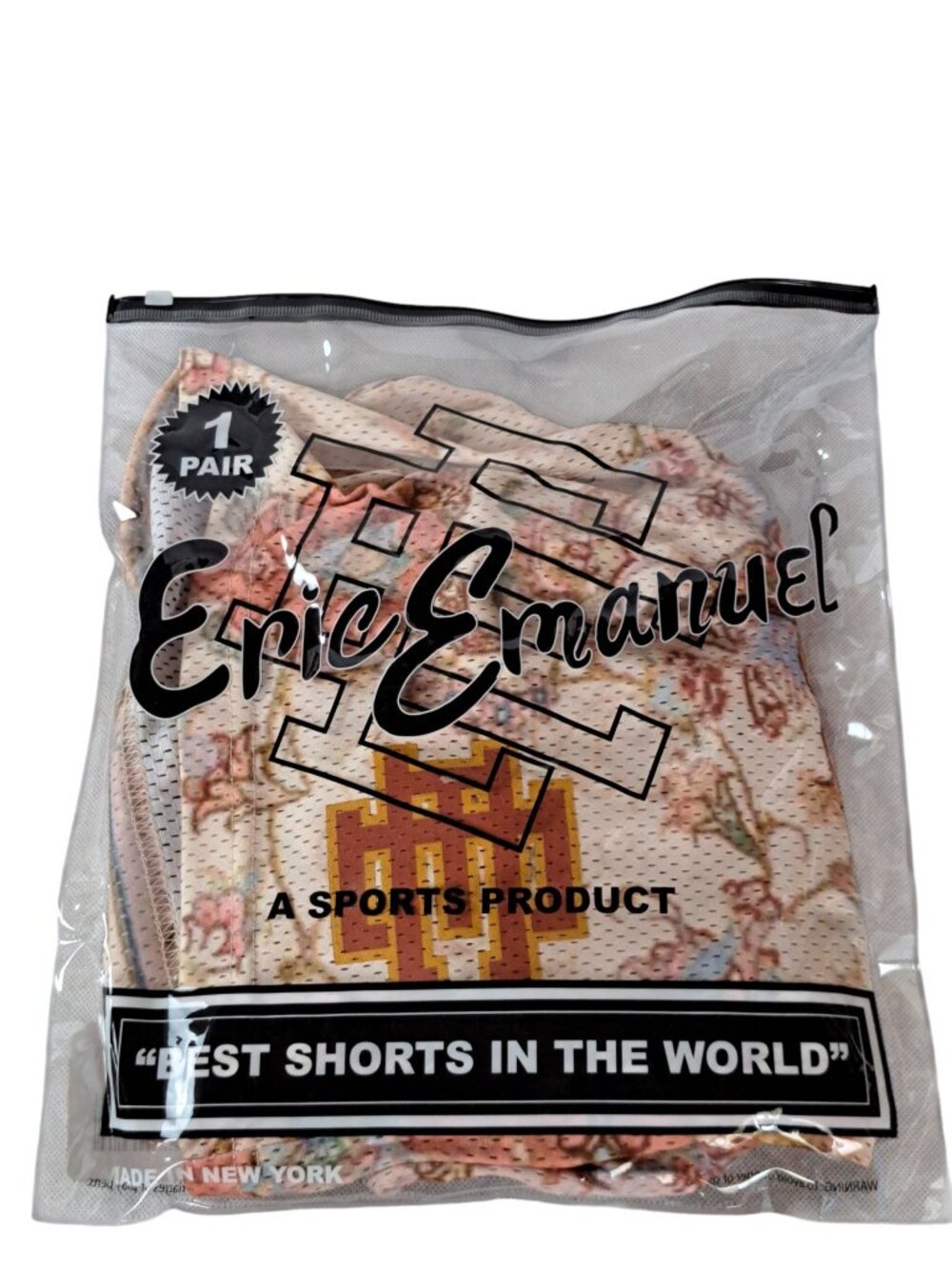 ERIC EMANUEL EE BASIC RUG PRINT SHORTS Size X-Large Brand new in packaging